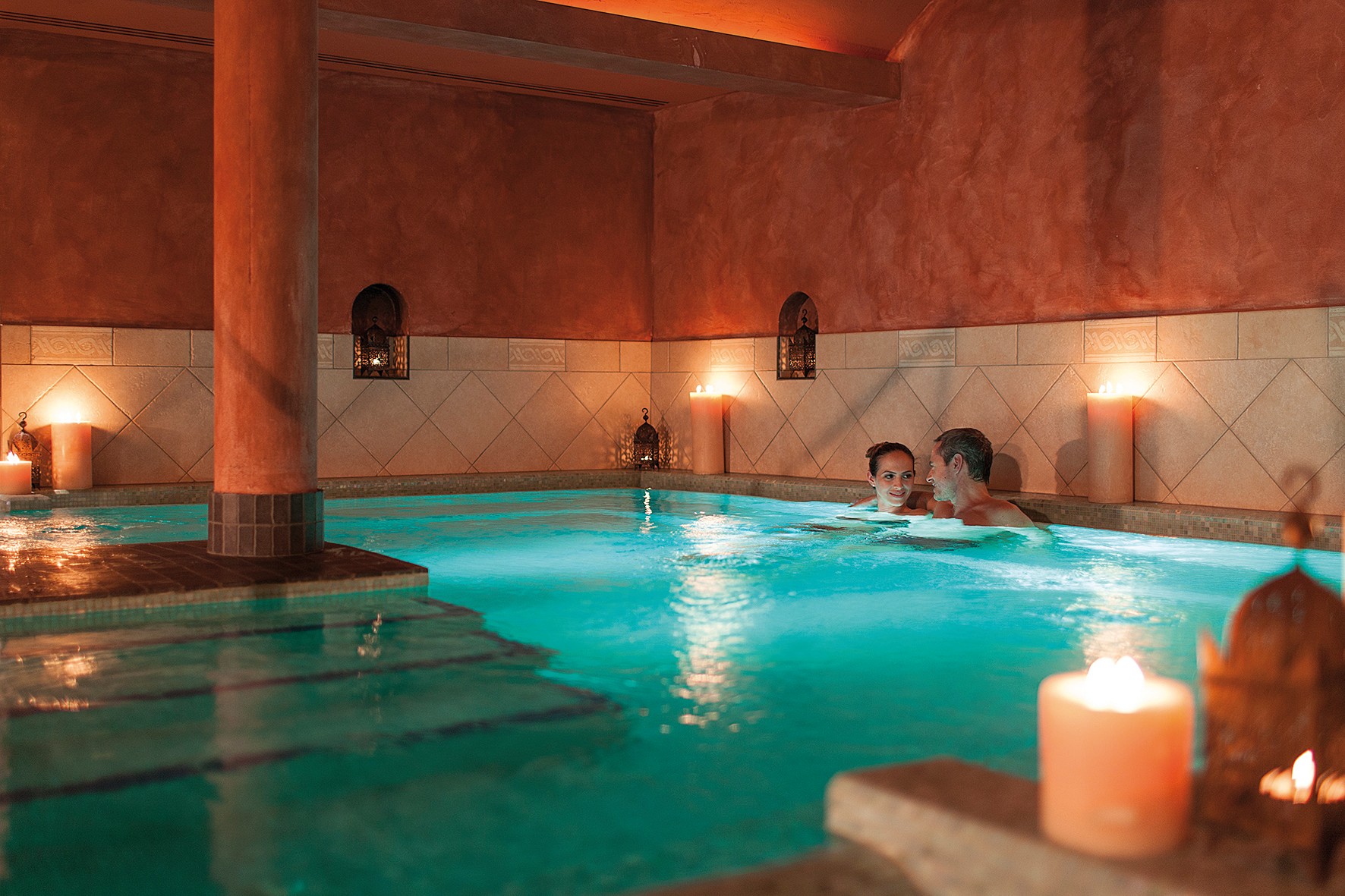 Die Hamam-Sauna-Welt im Aquabasilea.